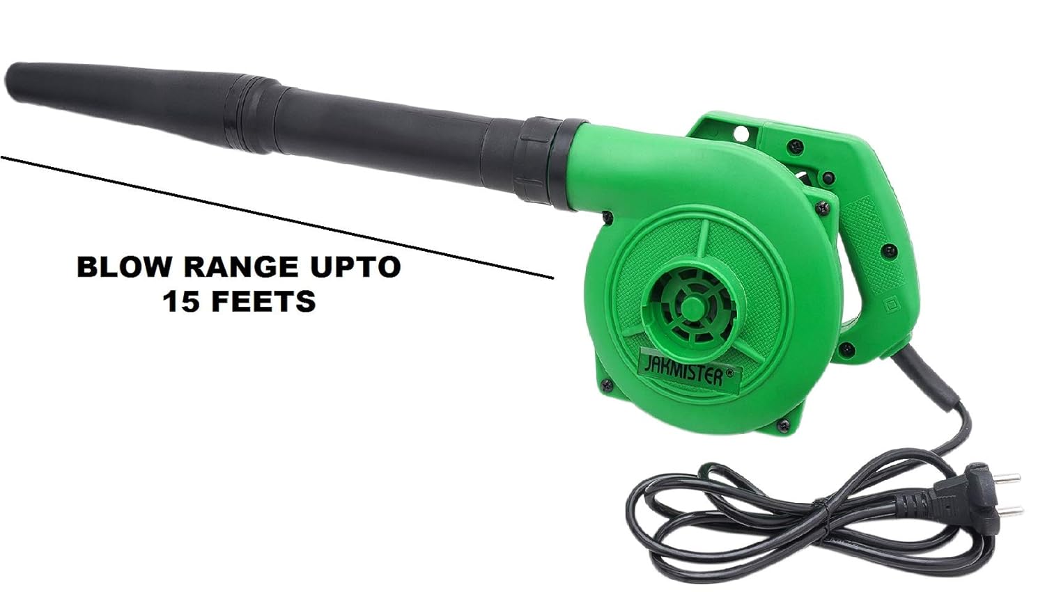 Jakmister- 3.5m³/min 800 Watts Rifle Range Air Blower Dust Cleaner with 1 Extension Pipe/Vacuum Cleaner & Collector