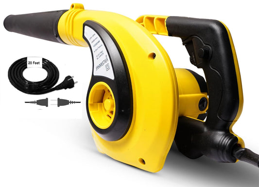 Jakmister Vacuum Pipe Suction-Yellow 1000Watts/ 19000rpm/100% copper/60mins Continuous Operation Air Blower with 20 Feet Wire