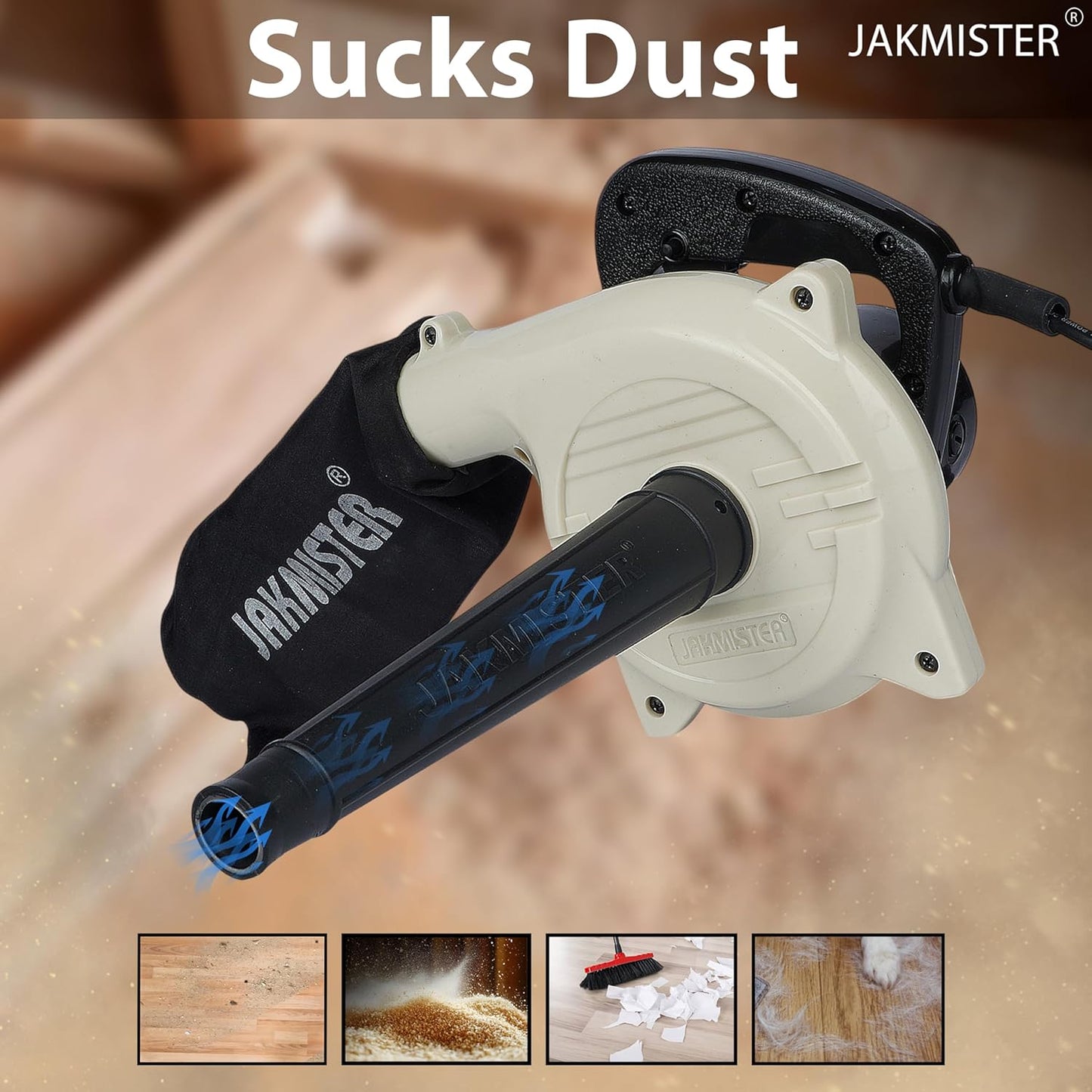 Jakmister 4in1-720W-Variable Speed Water Blower/Sanitizer Machine/Vacuum Cleaner/Paint Sprayer/Air Blower Machine Dust Cleaner(Anti-Vibration) Unbreakable Multi-Purpose