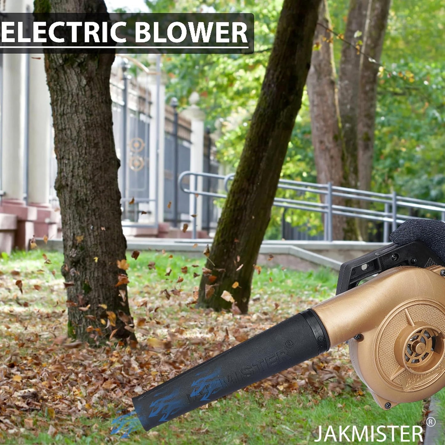 Jakmister Vacuum Suction Pipe- 950 Watts Gold Unbreakable Heavy Duty Air Blower with Attachments and 20 Feet Wire